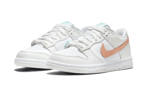 Nike Sko Dunk Low Hvid Bone Peach Aqua